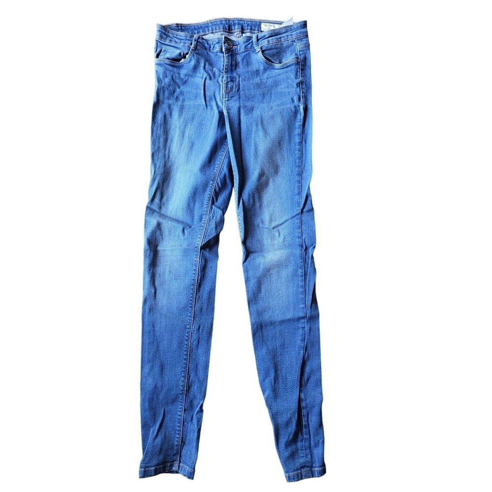 Zara TRF Denim Jeans 6 Womens‎ Mid Rise Blue Medium Wash Skinny Leg Bottoms